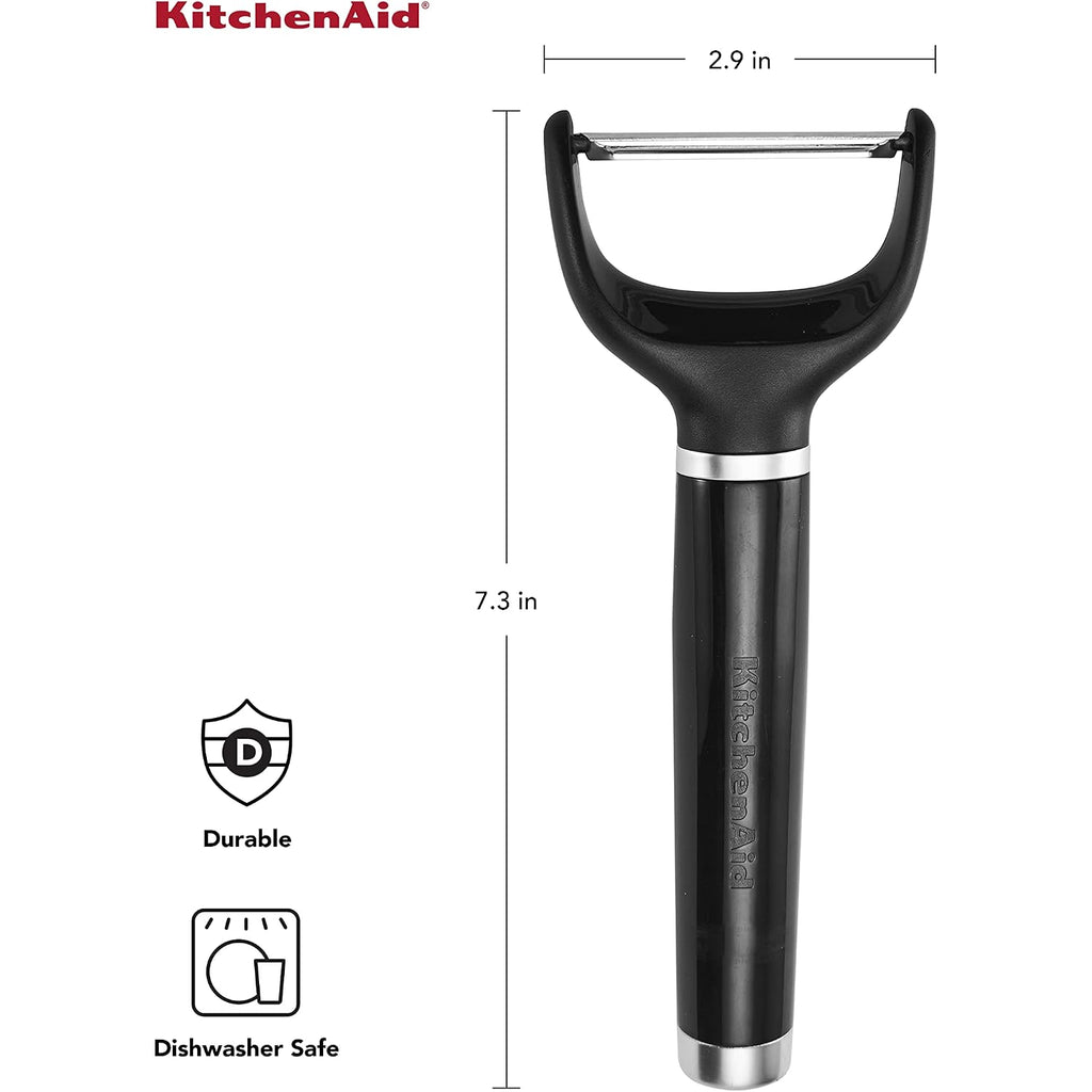 Kitchenaid Y Peeler With Ergonomic Handle And Single Edge Blade – Dishwasher Safe With Protective Cover