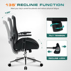 750Lbs Big And Tall Office Chair With Wide Thick Seat Cushion For Heavy People Ergonomic Computer Mesh Desk Chairs With 4D Armrests, Adjustable Lumbar Support For Adults 8 Hours Daliy Work
