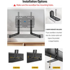 Mounting Dream Soundbar Mount Bracket for Mounting Above or Under TV Fits Most of Sound Bars Up to 15 Lbs, with Detachable Long Extension Plates MD5420