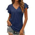 Women'S Summer Tops Ruffle Sleeve V Neck Tunic Shirts Business Casual Flowy Blouses For Women
