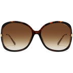 SOJOS 2026 Oversized Butterfly Sunglasses for Women with Gold Arms,Beach Sun UV Protection Shades Orange Tortoise/Brown