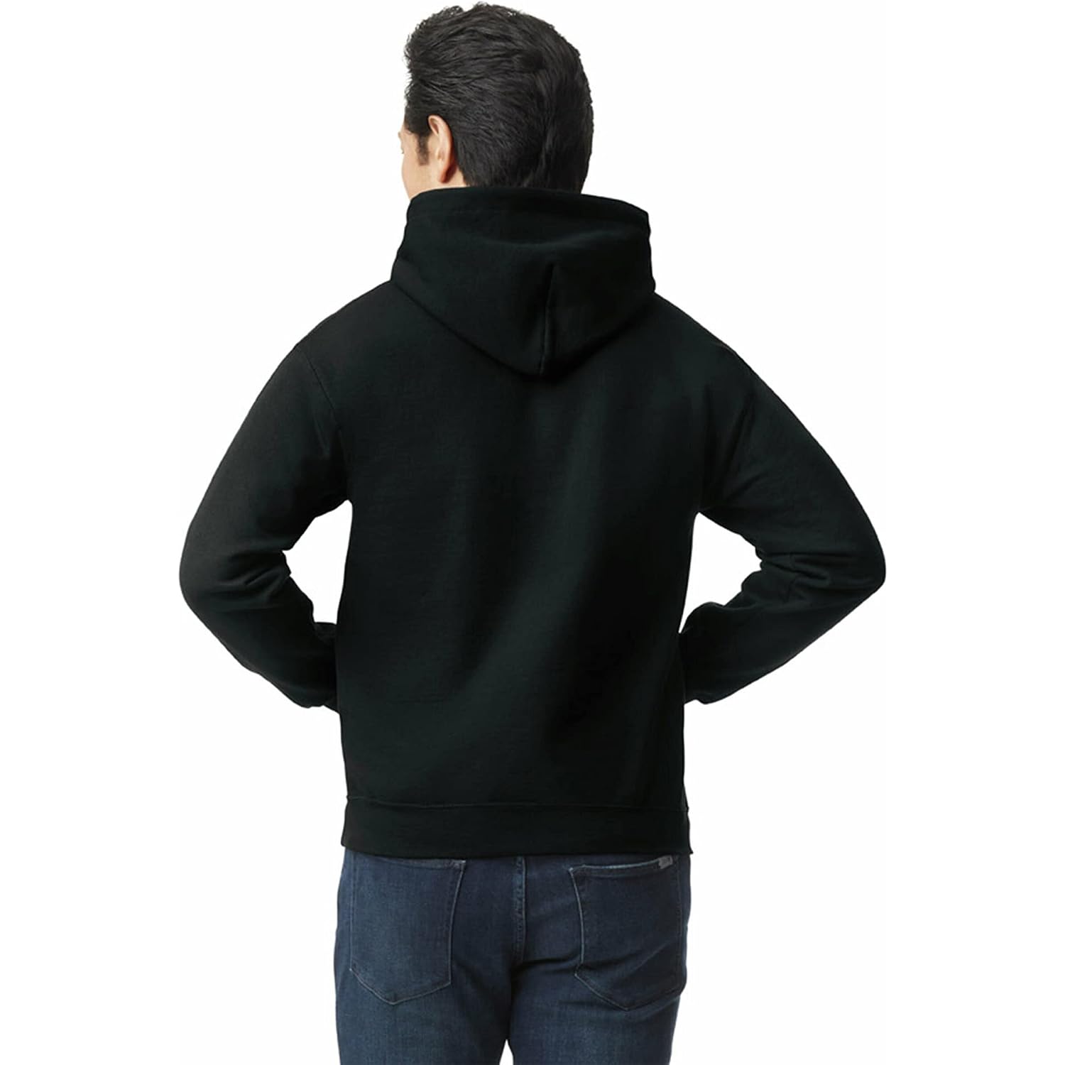 Gildan Adult Fleece Hoodie Sweatshirt, Style G18500, Multipack, Black (1-Pack), Medium