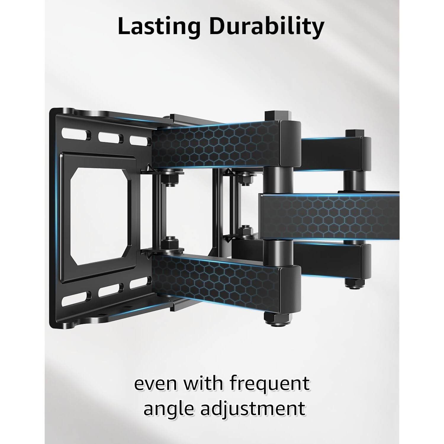 EconoMe TV Wall Mount for Most 32-65 inch Flat Screen/LED/4K TVs, TV Mount with Swivel and Tilt Articulating Dual Arms, Full Motion Wall Mount up to 16” Stud, Max VESA 400X400mm, up to 99lbs
