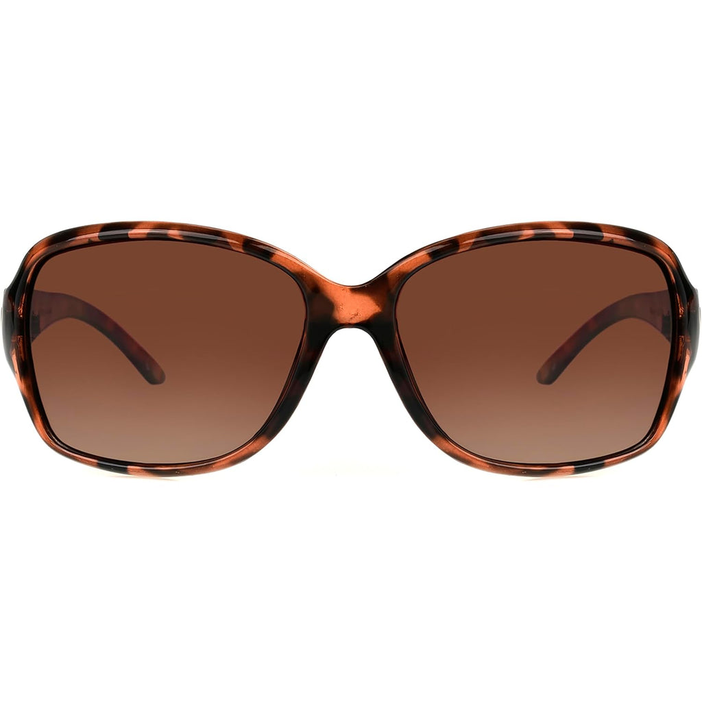 Foster Grant Polarized Sunglasses For Women, Brown Tortoise Shell Sunglasses Tortoise/Brown