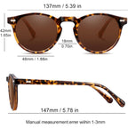 Retro Small Round Polarized Sunglasses For Women Vintage Style Circle Sun Glasses Uv Protection