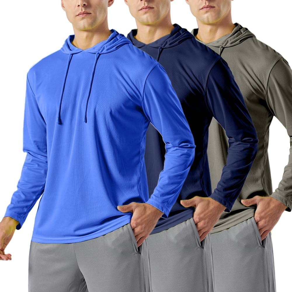 Upf 50+ Sun Protection Shirts For Men, Uv Fishing Hoodie With Face Mask, Long Sleeve Outdoor Shirt For Hiking & Outdoor Work