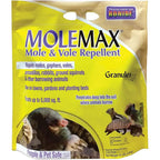 Bonide Molemax Mole & Vole Repellent Granules, 10 Lbs. Ready-To-Use, Outdoor Lawn & Garden Mole Control, People & Pet Safe | Ready-To-Use, Outdoor Lawn & Garden Mole Control, People & Pet Safe