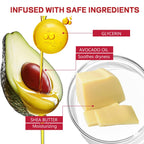 GUAN JING 72-Hour Moisture Lock Hand Mask Moisturizing Gloves with Shea Butter, 2 Pairs-Avocado Oil & Hyaluronic Acid – Deep Repair & Hydration for Dry, Cracked Hands