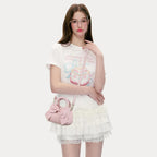 Small Purses for Women Crossbody Bag, Vegan Leather Crossbody Purses and Handbags with Top Carry Handle and Cute Bow Knot