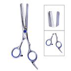 Baby Hair Cutting Scissors Set Professional Safety Round Tip Stainless Steel Hair Thinning Shears Bang Hair Scissor For Kids/Salon/Home