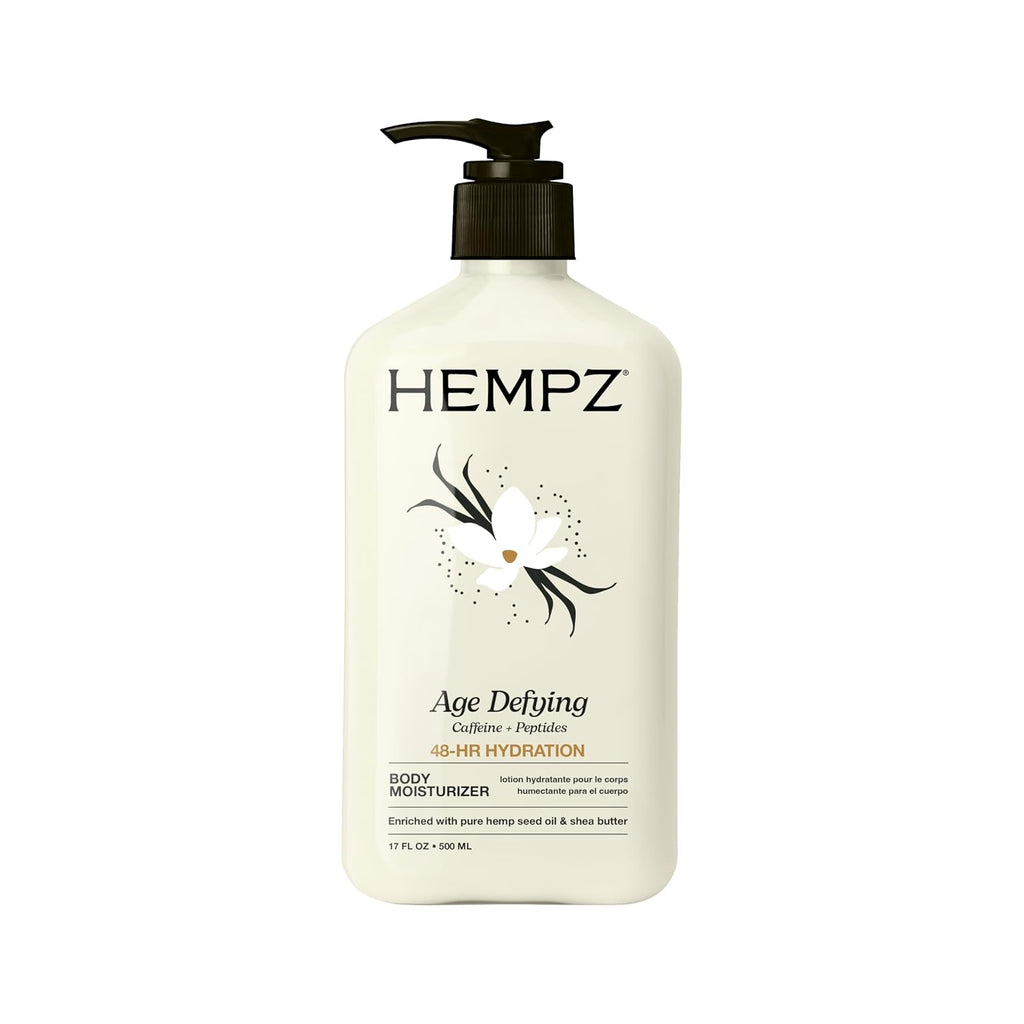 Hempz Age-Defy Body And Hand Lotion For Dry Skin, For Cracked & Crepey Skin, Quick Absorption Moisturizer, Large 17 Oz