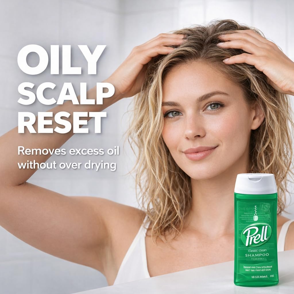 Prell Original Green Shampoo – Classic Clean Deep Cleansing Shampoo for Men & Women | 13.5 oz