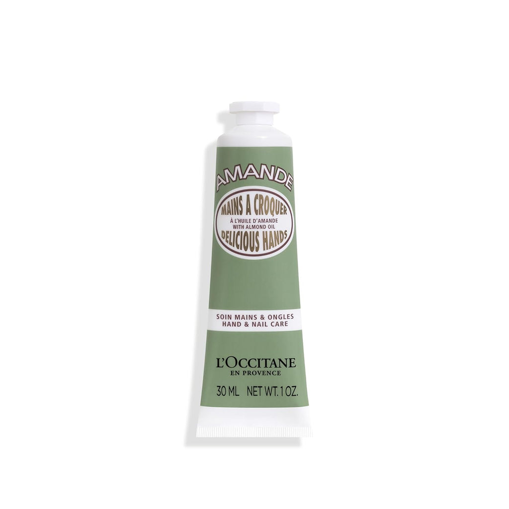 L’Occitane Almond Delicious Hands, Hydrating Cream Softens, Moisturizes Nourishes & Protects Dry Skin & Cuticles, Fast-Absorbing, Vegan, Scented
