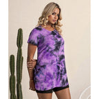 RITERA Plus Size Tops for Women Long Tunic Tops Summer Long Shirts Short Sleeve Spring Tops with Pockets for Leggings XL-5XL