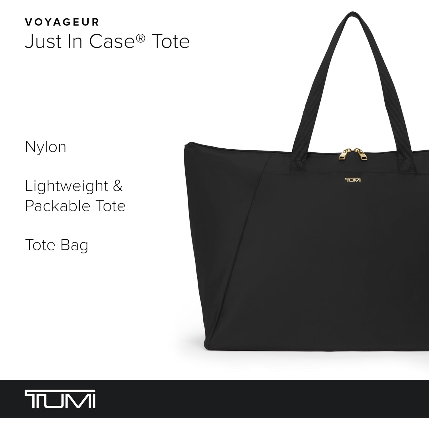 Tumi Just In Case Tote - Packable Travel Tote Bag For Women & Men - Carry Travel Accessories Easily
