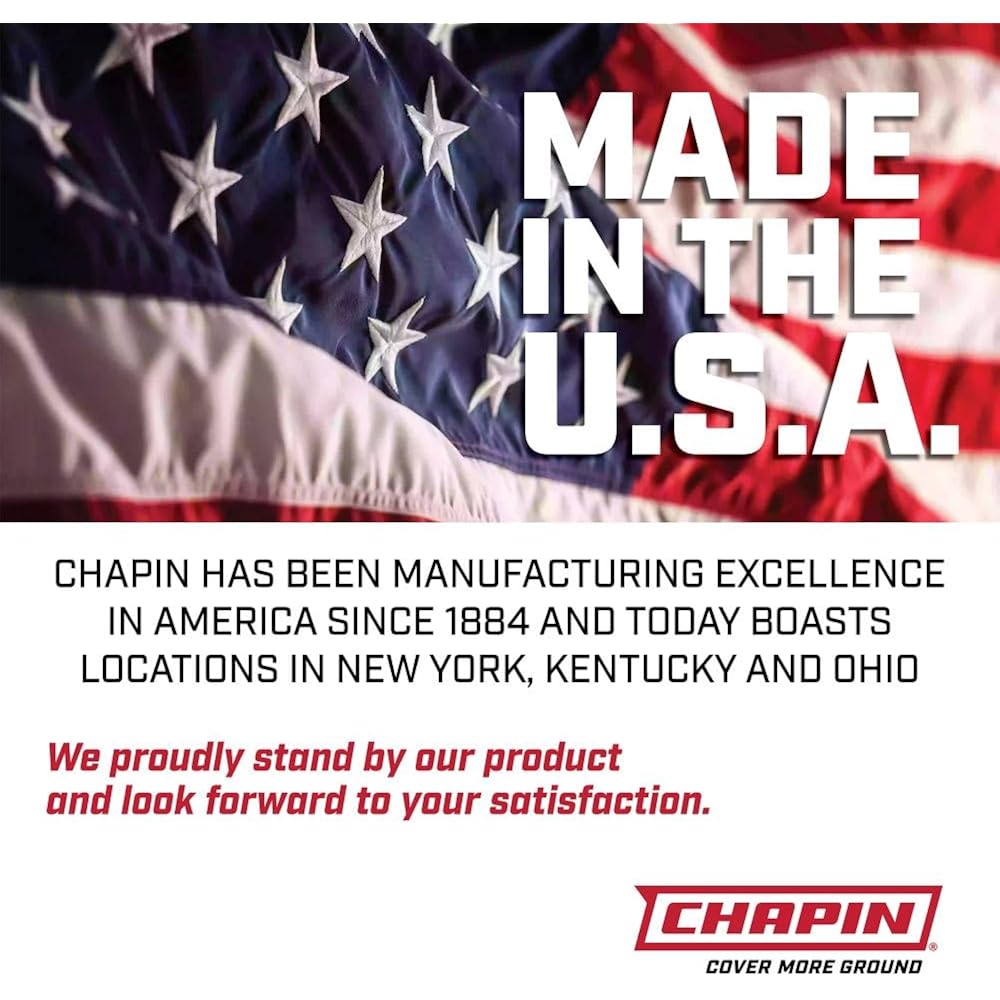 Chapin 2-Gallon Pump Sprayer, Anti-Clog For Consistent Spray
