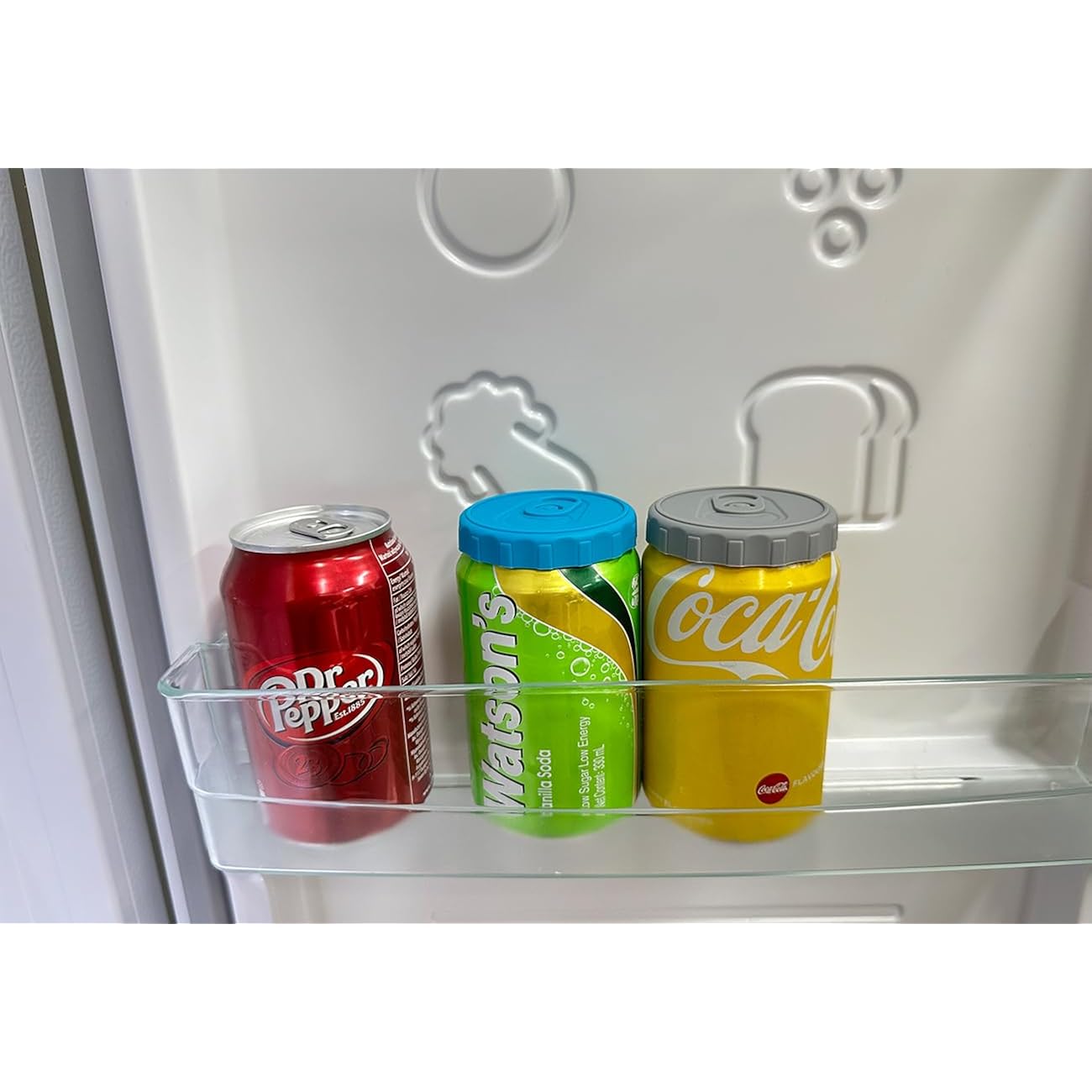 Silicone Soda Can Lids 6 Pack Reusable Silicone Can Covers, Can Stopper or Protector For Soda, Beer, Drink, Juice, Coke, Beverage, Fits Standard & Slim Cans