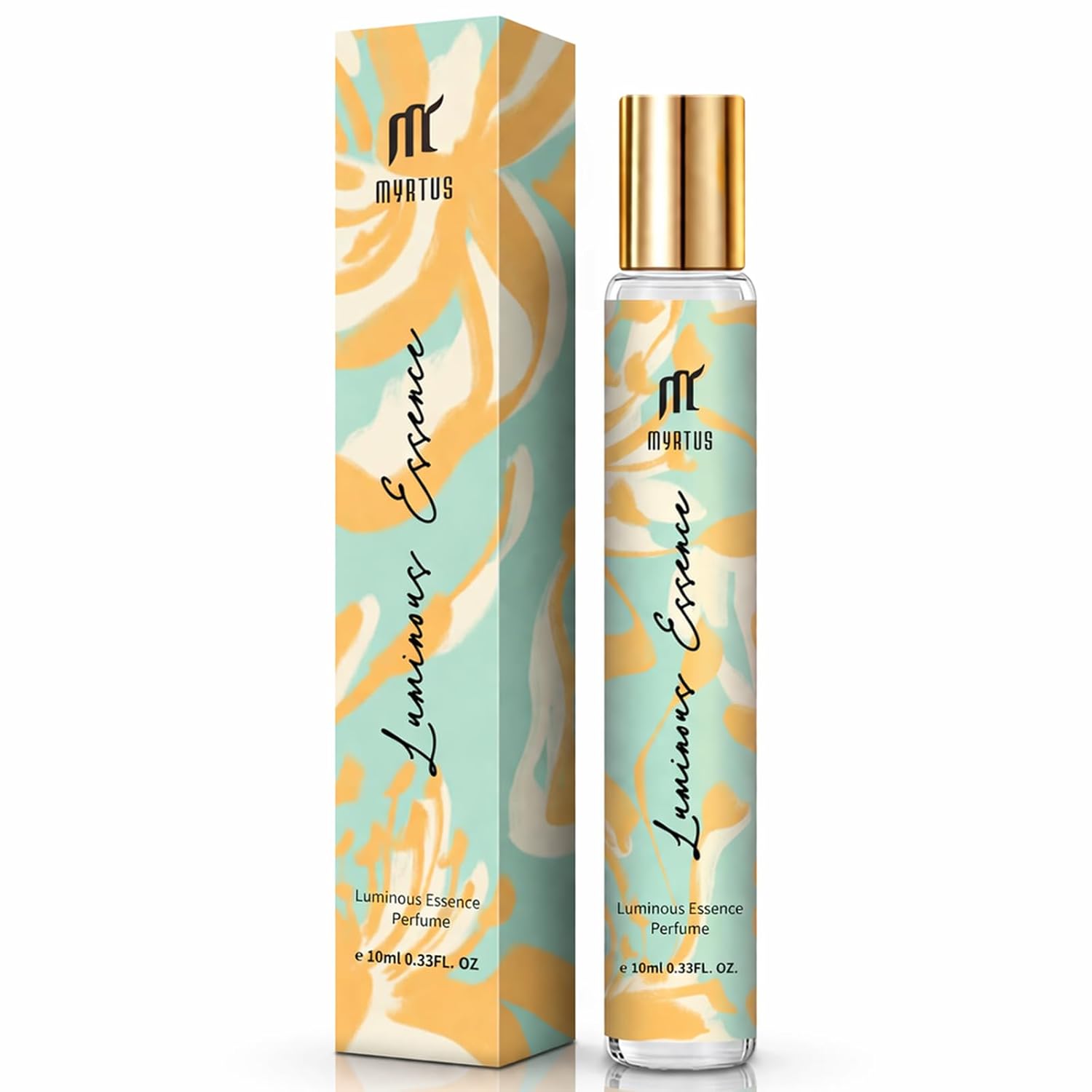 Unisex Perfume Roll On, 0.33 fl. oz Eau de Parfum, Long Lasting Powdery Woody Fragrance Gift for Women, Mother, Wife, Girlfriend, Office & Day Scent