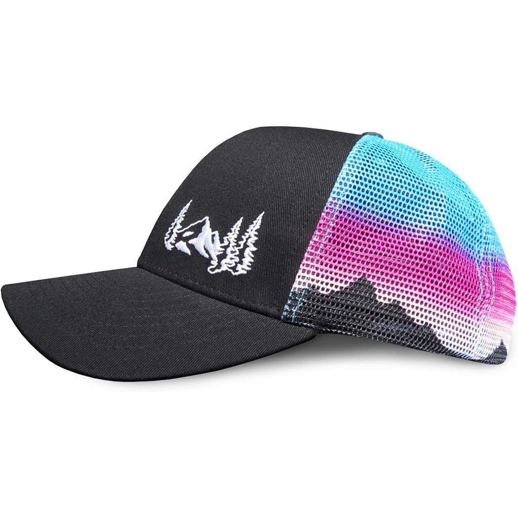 Grace Folly Beach Trucker Hats for Women- Snapback Baseball Cap for Summer Mountain Mesh Print