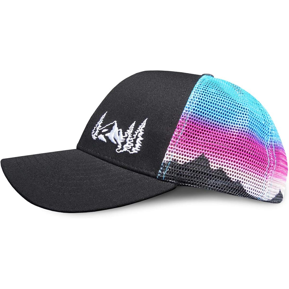 Grace Folly Beach Trucker Hats for Women- Snapback Baseball Cap for Summer Mountain Mesh Print