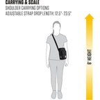 Carhartt Crossbody Zip Bag, Durable, Adjustable Crossbody Bag with Zipper Closure for Men and Women