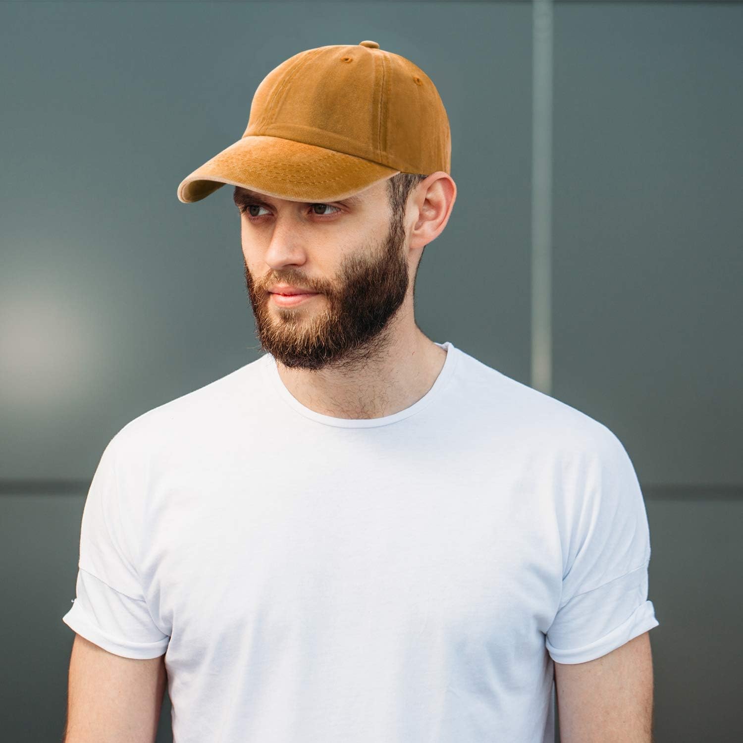 5 Pieces Unisex Cotton Vintage Baseball Cap Low Profile Unstructured Baseball Hat Washed Distressed Twill Adjustable Dad Hat
