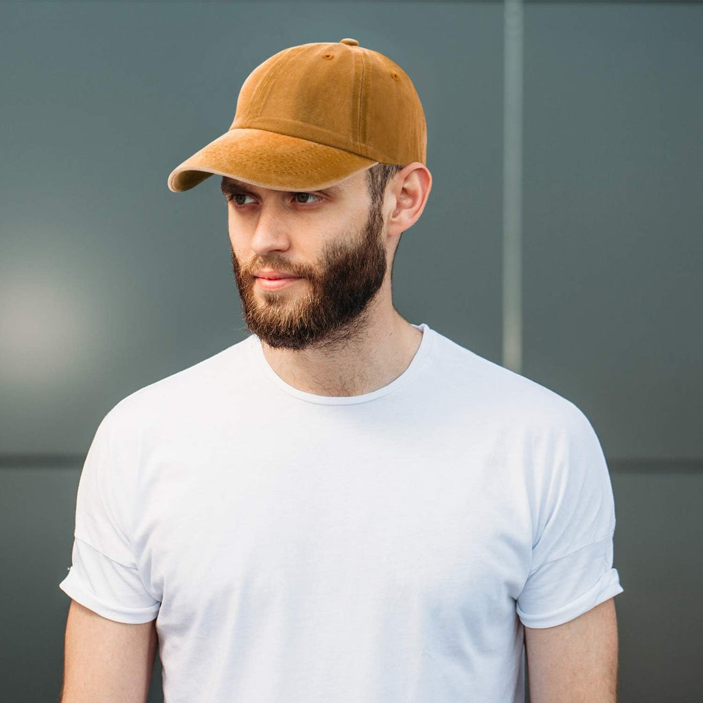 5 Pieces Unisex Cotton Vintage Baseball Cap Low Profile Unstructured Baseball Hat Washed Distressed Twill Adjustable Dad Hat