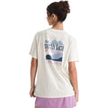 The North Face Women's Exploring Since '66 Relaxed Short Sleeve Tee - Casual Graphic T-Shirt, Regular Fit, Cotton Fabric White Dune
