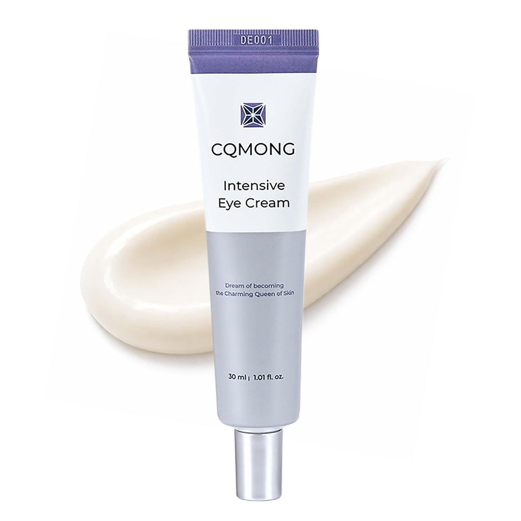 Intensive Eye Cream 1.01 Fl Oz For Dark Circles, Puffiness, Wrinkles, Fine Lines, Bags Under Eyes, Dark Spots L Natural Wood Scent L Glutathione, Collagen, 7 Amino Acids, Adenosine L Korean