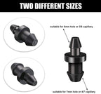 60 Pieces Drip Irrigation 1/4" Barbed Tubing End Plugs,Barbed Connectors End Cap For Drip Or Sprinkler Systems