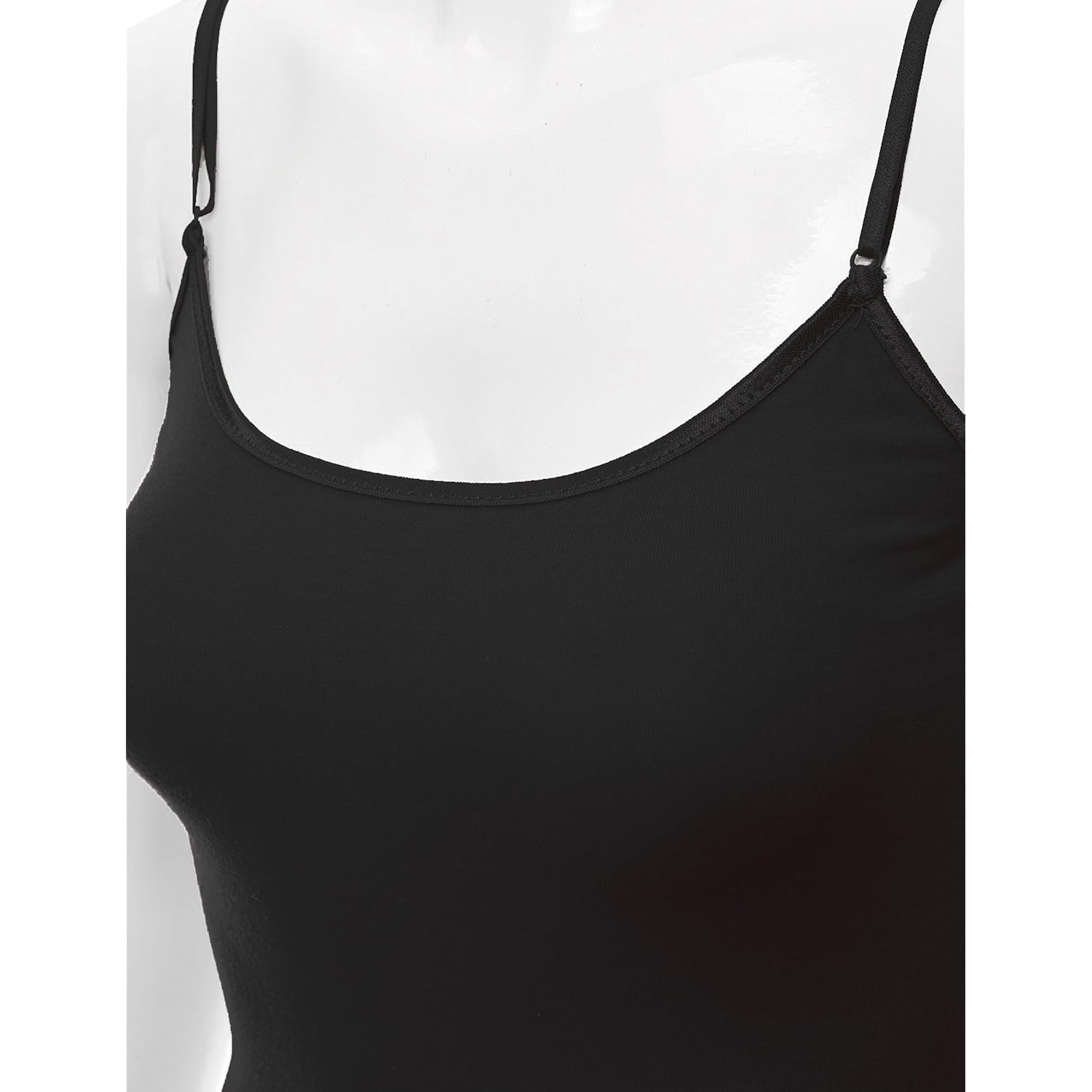 Bozzolo Women's Ladies Adjustable Spaghetti Strap Basic Long Cami Tunic Tank Top