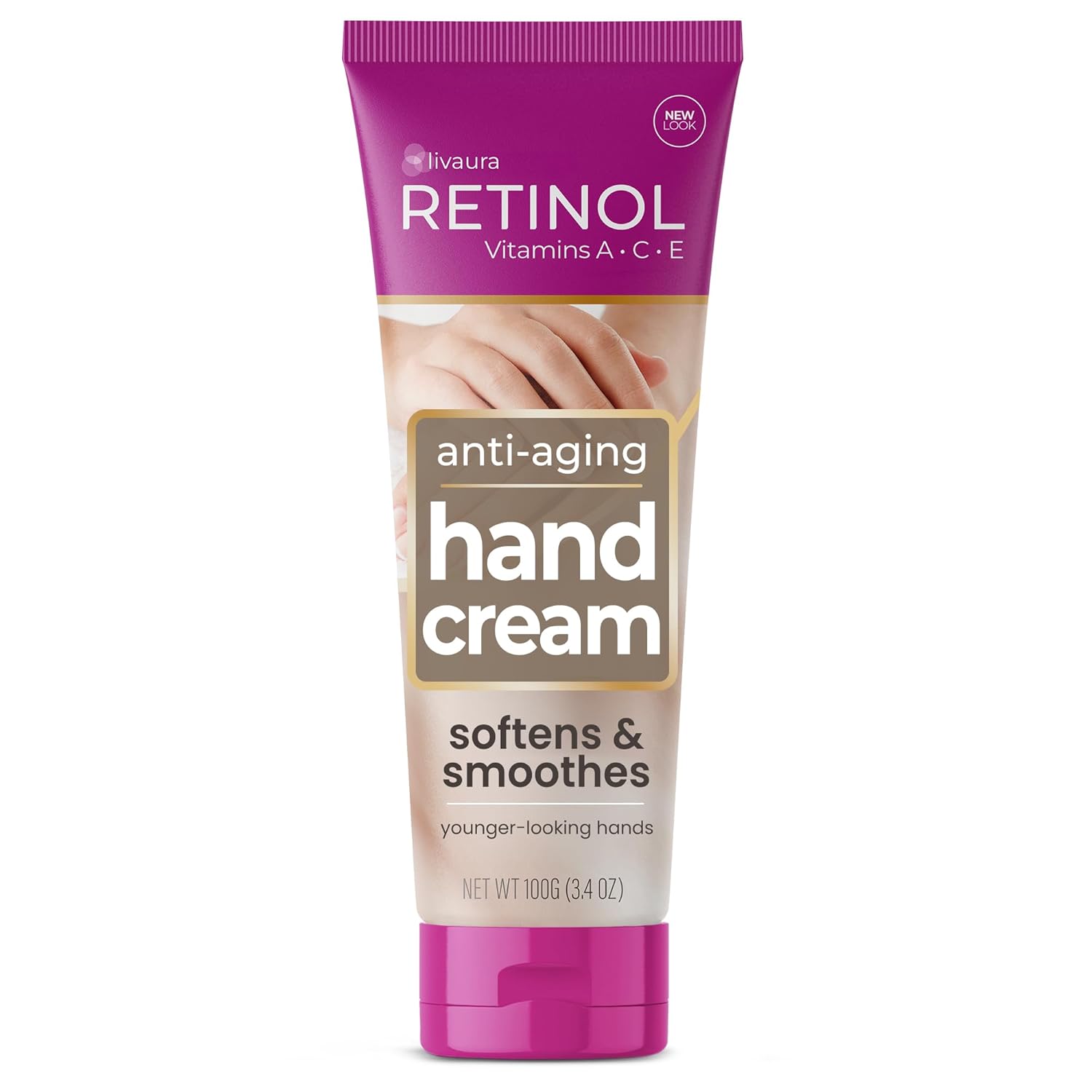 LIVAURA Retinol Anti-Aging Hand Cream – The Original Brand For Younger Looking Hands –Rich, Velvety Conditions & Protects Skin, Nails & Cuticles – Vitamin A Minimizes Age’s Effect on Skin (Women's)