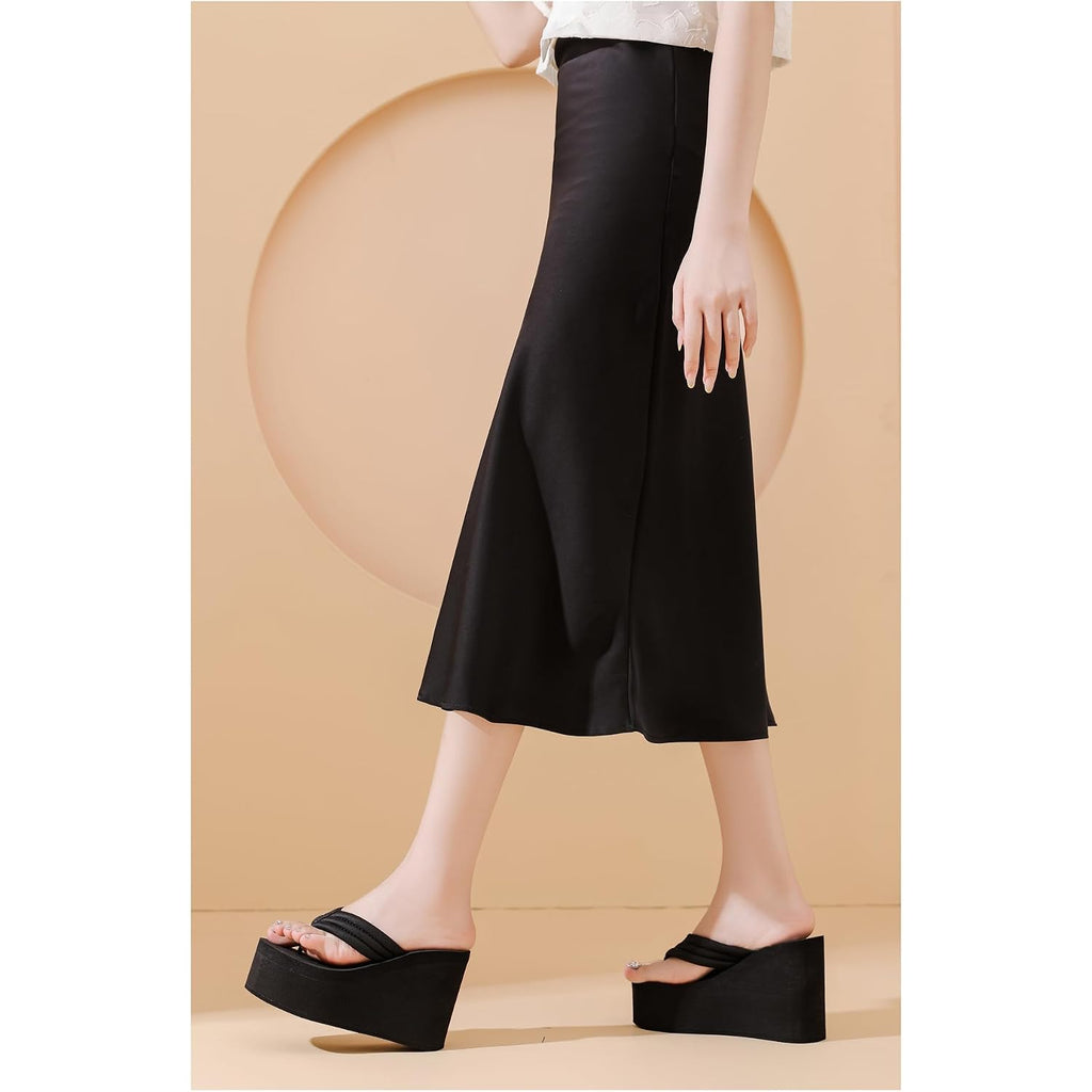 Womens Wedge Sandals Platform Sandals Women Chunky Wedge Flip Flops Sandals For Women
