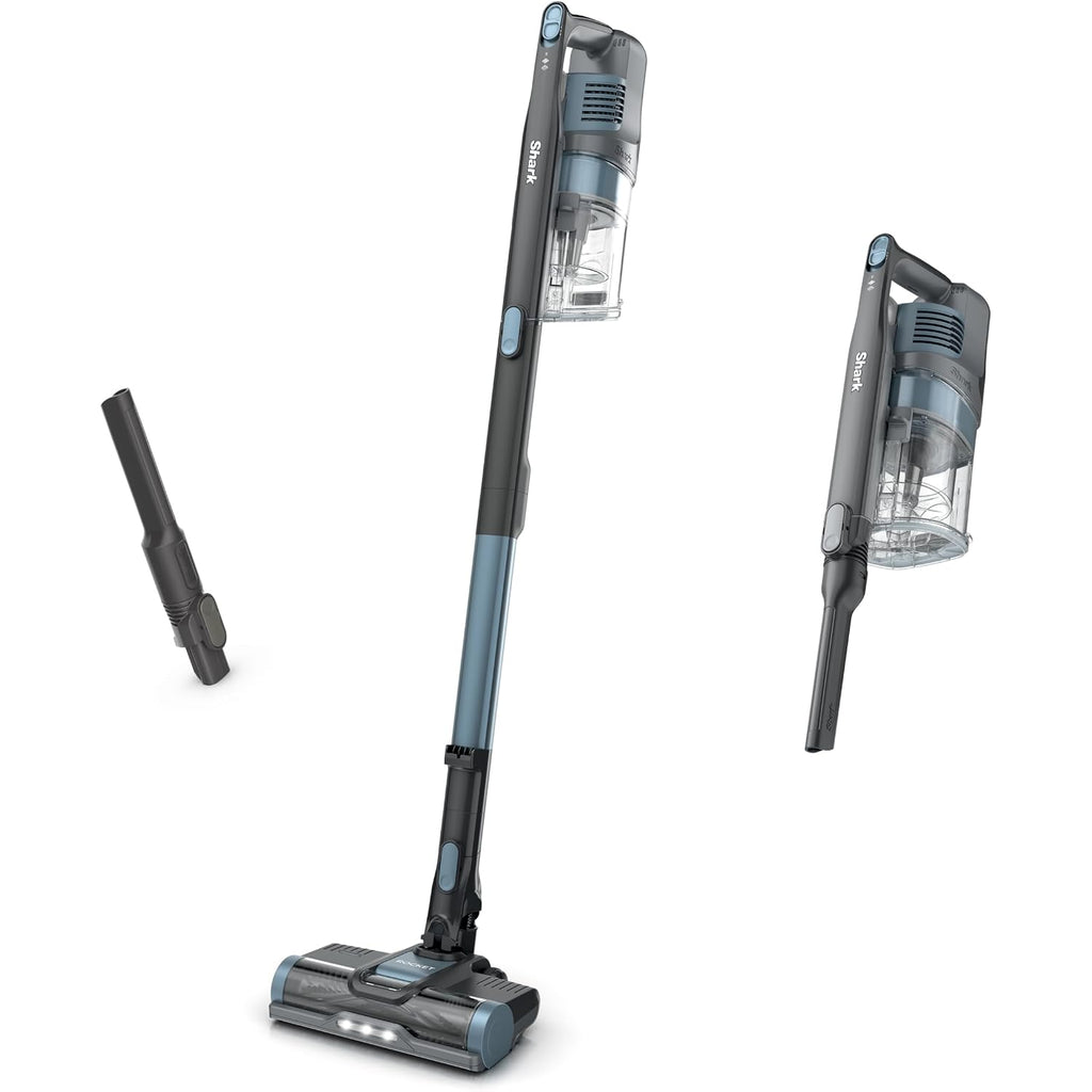 Shark Pet Cordless Stick Vacuum | Xl Dust Cup, Led Headlights, Removable Handheld Vac, Crevice Tool | Portable Vacuum For Pet Hair | Carpet & Hard Floors | 40-Min Runtime | Ice Blue | Ix141Amz