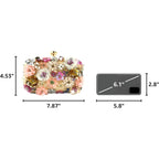 Women Clutches Flower Evening Handbag Chain Strap Shoulder Bag