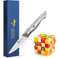 MAD SHARK Paring Knife 3.5 inch Paring Knives, Small Kitchen Knife, Ultra Sharp German Stainless Steel Vegetable Knives, Ergonomic Handle Design, Unique Gift for Men/Women