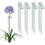 12 Pack 16 Inch Plant Support Stakes, Metal Single Stemmed Flower Support Hoops，Garden Plant Stakes Plant Prop For Amaryllis Orchid Lily Rose Peony Tomatoes Gladiolus