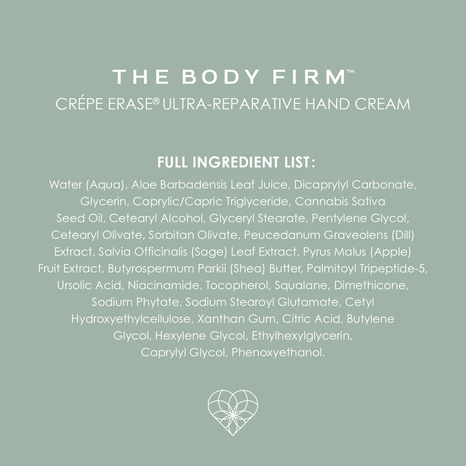BODY FIRM Crepe Erase Hand Repair Treatment, Anti-Aging Hand Treatment, Lotion with Moisturizing Shea Butter, Vitamin E and Squalane for Cracked, Dry Hands, Supports Wrinkle on Hands, 3 fl oz