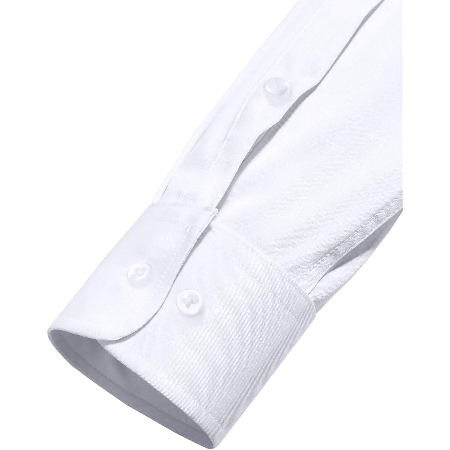 Alimens & Gentle Men'S Dress Shirts Long Sleeve Wrinkle-Free Stretch Shirts Solid Formal Button Down Shirt With Pocket