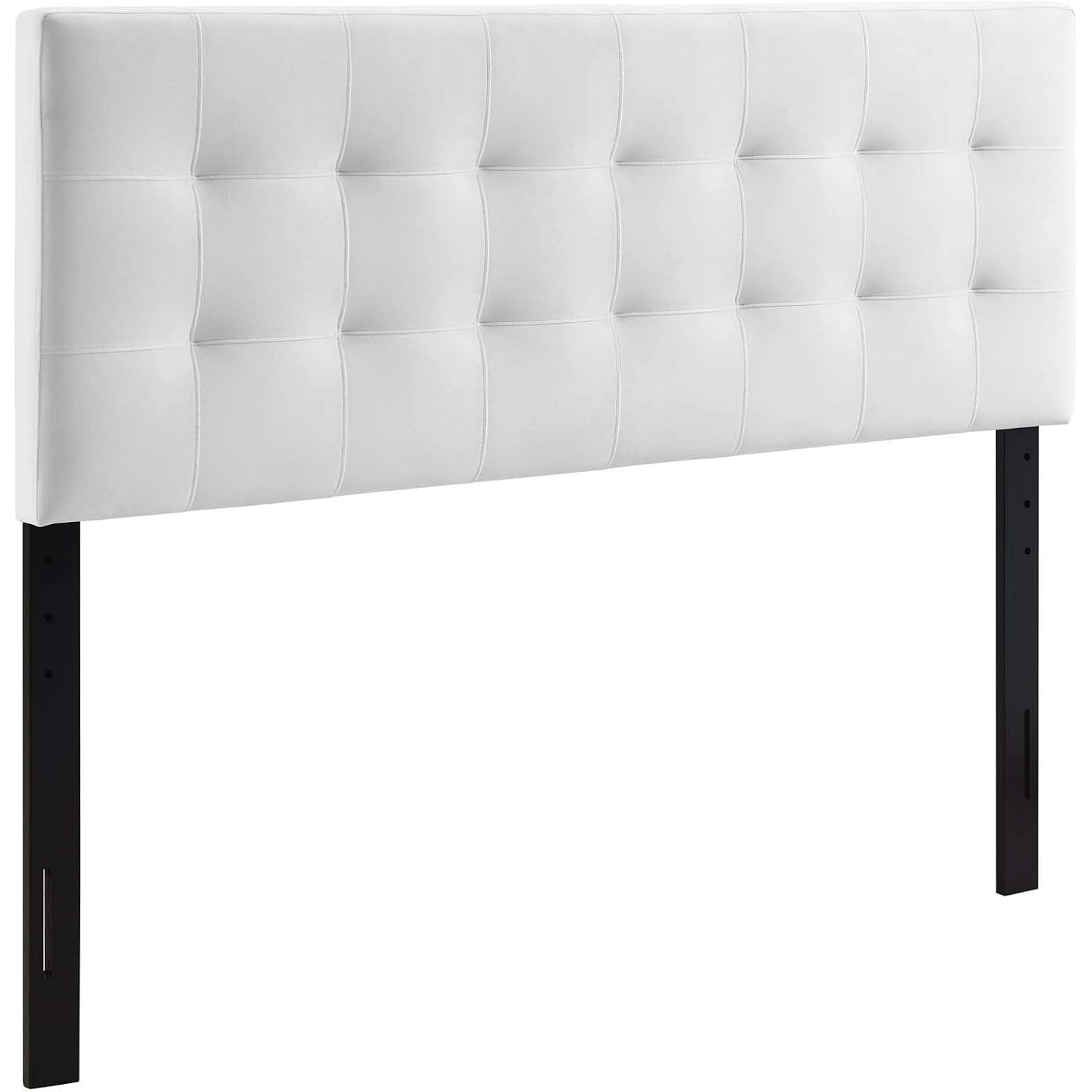Modway Lily Biscuit Tufted Full Performance Velvet Headboard, White
