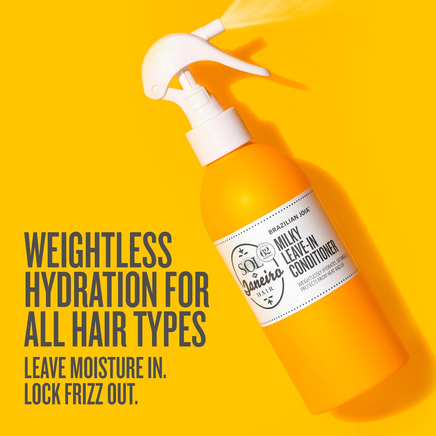 Sol de Janeiro Brazilian Milky Leave-In Conditioner | Fights Frizz | Detangles | Heat Protection Spray For Hair
