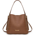 Montana West Medium Hobo Purse For Women 3 Compartment Bucket Shoulder Bag With Crossbody Strap