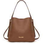 Montana West Medium Hobo Purse For Women 3 Compartment Bucket Shoulder Bag With Crossbody Strap