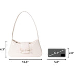 Shoulder Bag For Women, Hobo Handbags Trendy Y2K Purses Patent Leather Clutch Bag Cute Bow Purse