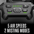 Ego Power+ Portable Misting Fan, Outdoor Electric 18" 5 Speed Fan, Battery And Charger Not Included - Fn1800