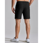 Coofandy Mens Golf Shorts 7" Inseam Lightweight Quick Dry Shorts Elastic Waistband With 3 Pockets Upf50