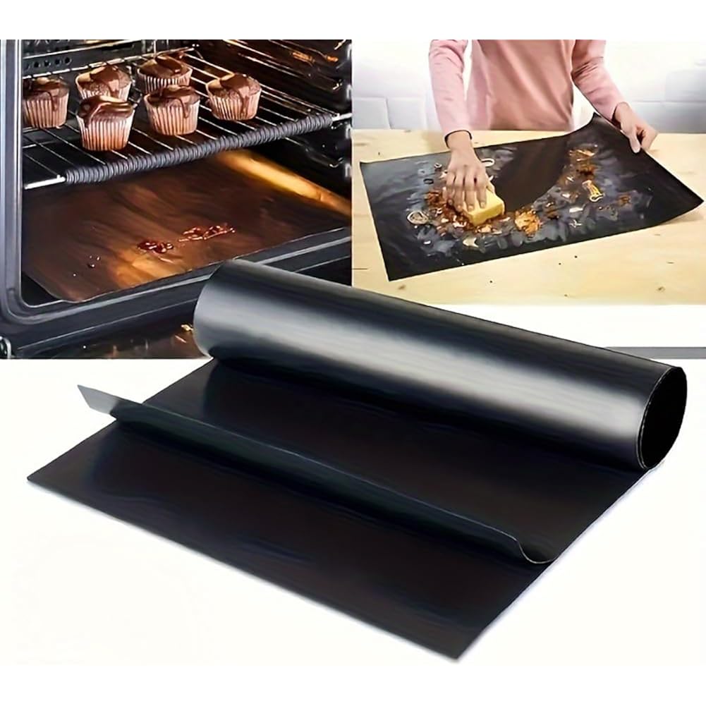 2 Pack Of Heavy Duty Non-Stick Oven Liners: Bpa And Pfoa Free, Great For Electric Ovens, Gas Stoves, Microwaves, Charcoal And Gas Grills