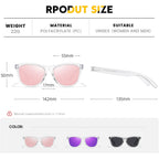 Sunglasses Womens Polarized Sunglasses for Mens Womens Retro Mirror Lens for Driving Fishing UV400 Protection
