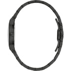 Bulova Ladies' Modern Millenia Black Stainless Steel 2-Hand Quartz Watch, Black Dial Style: 98L314