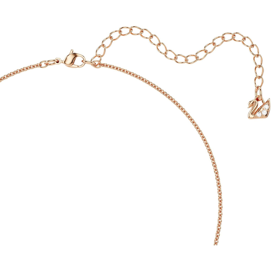 Swarovski Teddy Bear Pendant Necklace, Pink Crystals, Rose Gold-Tone Finish